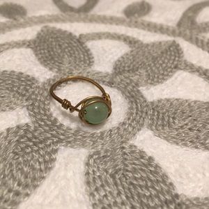 Jade stone ring
